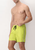 Printed Technical Fabric Swim Boxer - Fashion Lime